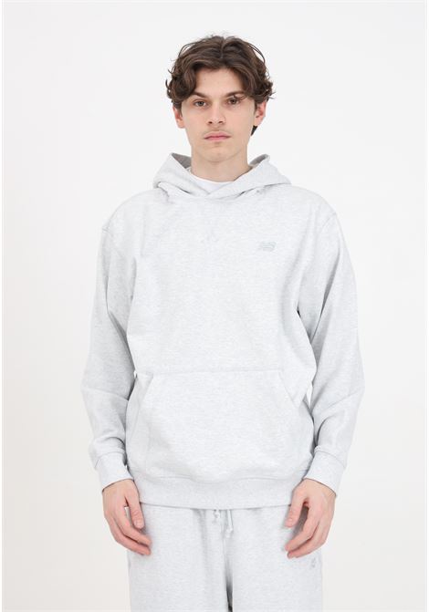 Gray men's sweatshirt with tone-on-tone stitched logo NEW BALANCE | MT41534AHH047